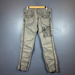 Tough JeanSmith 33/33 Men’s Olive cargo y2k pants baggy vintage